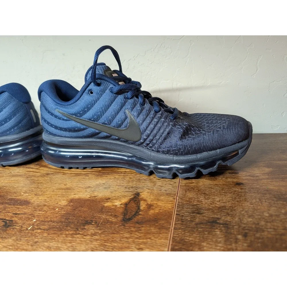Nike Air Max 2017 Mens Navy Blue Running Shoes Size 8
